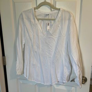 White old navy blouse